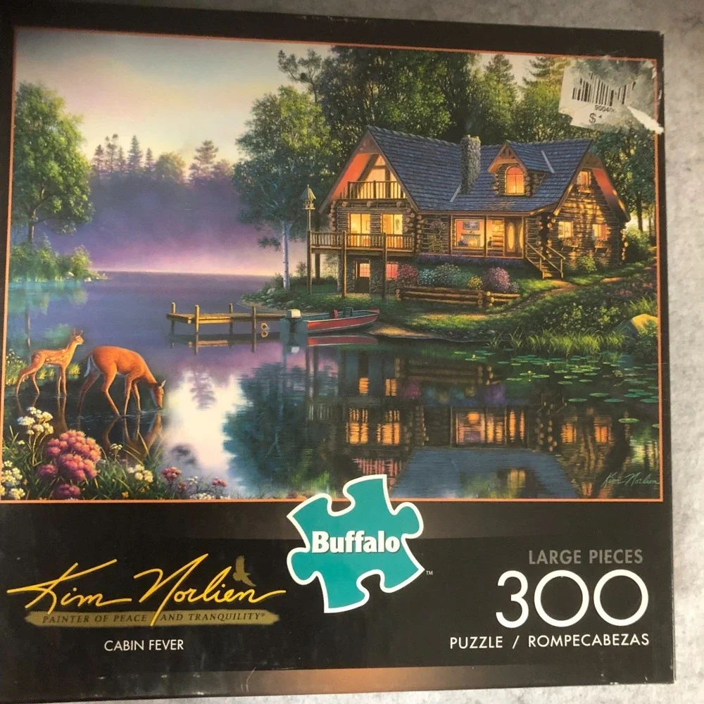4 ~Buffalo 300 Large Piece Puzzles~ Vivid Collection~Kim Norlien~Emojis COMPLETE